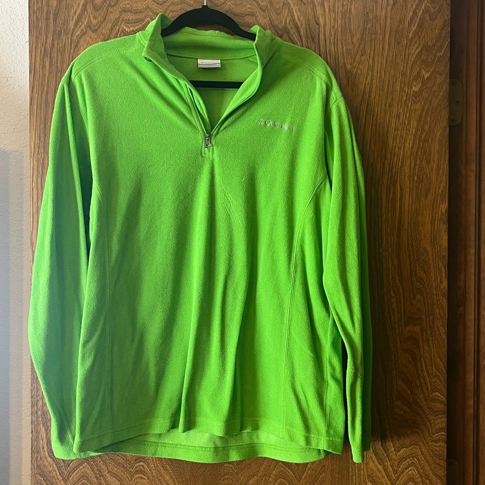 Columbia Lime Green Fleece Pullover